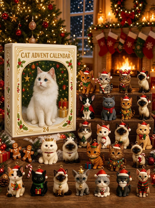Advent Calendar 2026 Cat Advent Calendar Gift for Adults Friends Cat Owners and Lovers Christmas Holiday Countdown Gift
