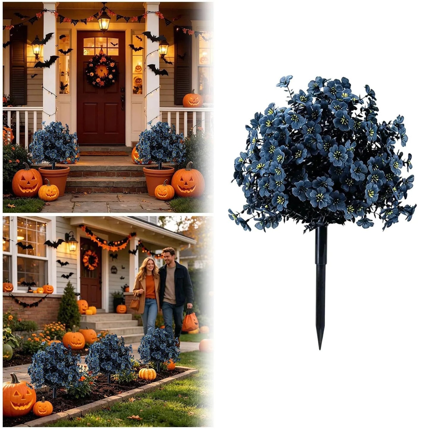 Just Arrived 🔥 Artificial Autumn Halloween Pumpkin & Tree Stump Decoration