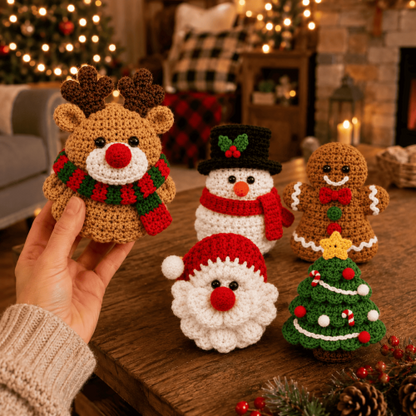 🎄 Handmade Crochet Christmas Ornaments(𝐄𝐭𝐡𝐚𝐧 𝐖𝐚𝐥𝐤𝐞𝐫 𝐇𝐚𝐧𝐝𝐦𝐚𝐝𝐞®) - The Best Christmas Gift
