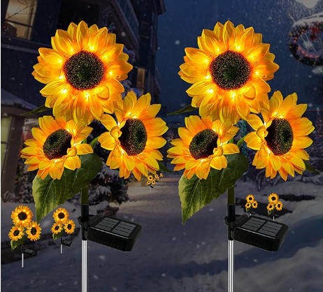 ⚡LAST DAY 50% OFF💡 Sunflower Solar Lights Outdoor Decor💡