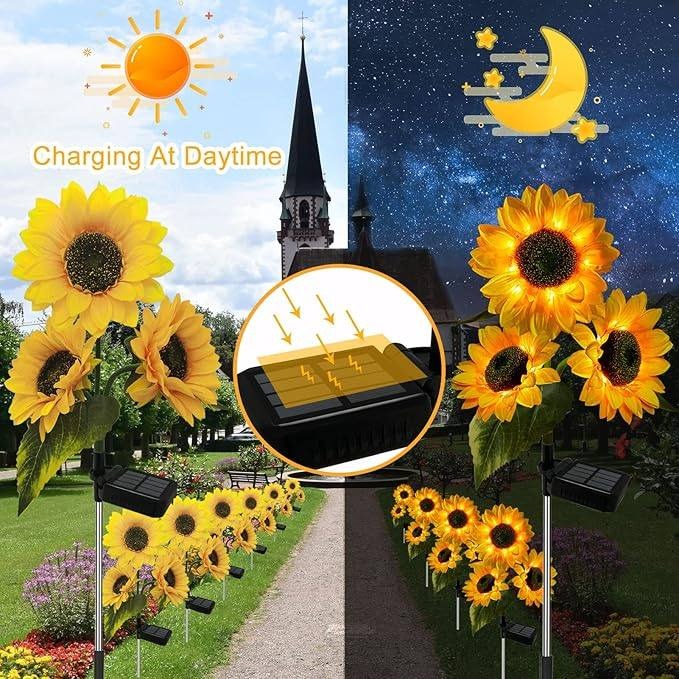 ⚡LAST DAY 50% OFF💡 Sunflower Solar Lights Outdoor Decor💡