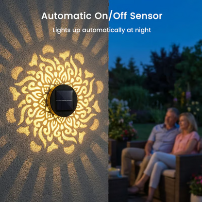 Solar Mandala Projector Wall Light