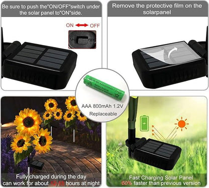 💡⚡LAST DAY 50% OFF💡 Sunflower Solar Lights Outdoor Decor💡