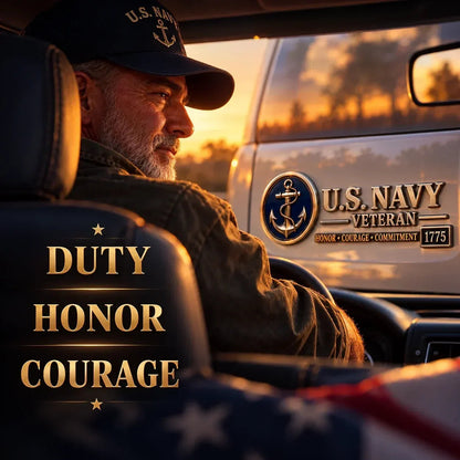 ??????? Veteran Honor 3D Metal Car Emblem ¨C A Tribute to Service & Pride