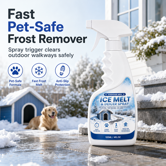Outdoor De-Icing & Snow Melting Spray ¨C pet-safe, dissolves frost on contact. Clear steps, walkways & patios fast