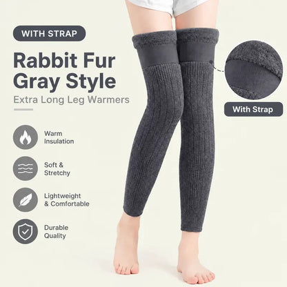 Long Knee Pads for Men and Women, One Size with Thick Wool Lining ??