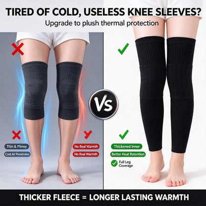Long Knee Pads for Men and Women, One Size with Thick Wool Lining ??