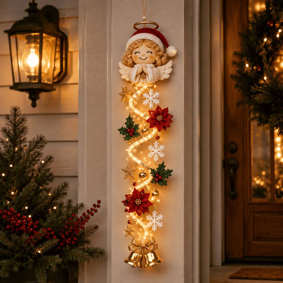 ? Last Day 49% OFF ¨C ??MerryCascade? Glowing Christmas Door Hanger | 6 Festive Light Designs?