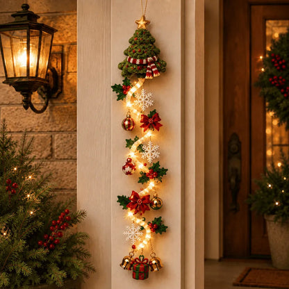 ? Last Day 49% OFF ¨C ??MerryCascade? Glowing Christmas Door Hanger | 6 Festive Light Designs?