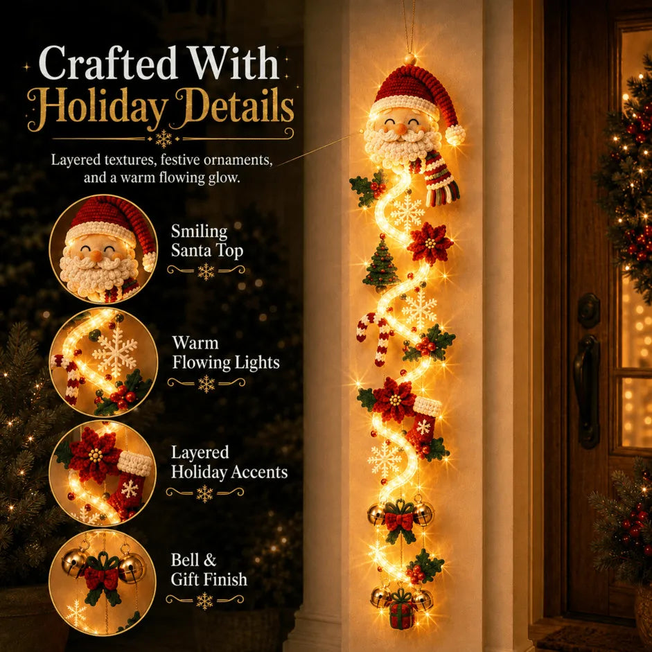 ? Last Day 49% OFF ¨C ??MerryCascade? Glowing Christmas Door Hanger | 6 Festive Light Designs?