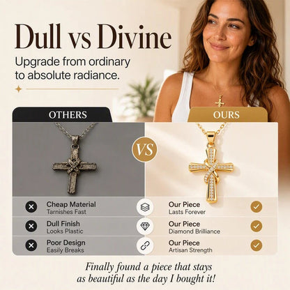 ?? LIMITED TIME 49% OFF! Women's Sparkling Twisted Knot Cross Pendant Necklace ¨C Elegant Faith-Inspired Design with Brilliant Shine ?