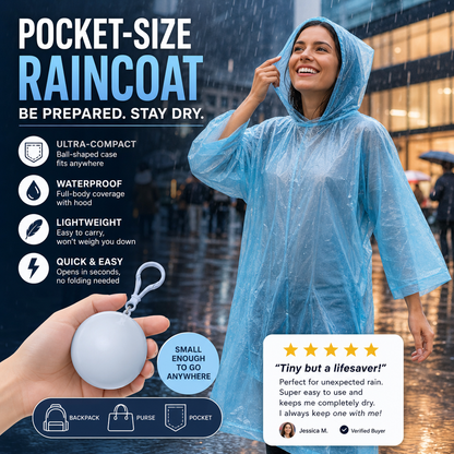 🔥Mini Ball Shape Disposable Raincoat