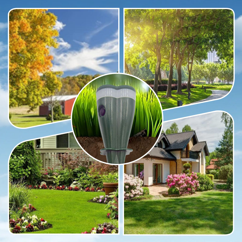 Outdoors Solar Powered Waterproof Screw Mole Repellent