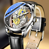 Black Leather Silver