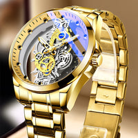 All gold steel belt