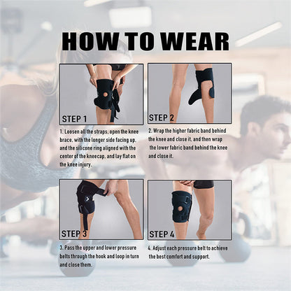 📢📢50% OFF !! ⏰🦵Breathable Adjustable Knee Support Brace