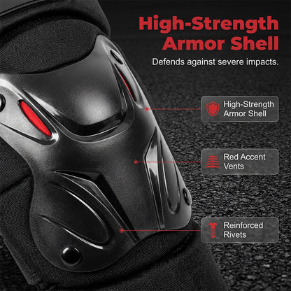 🛡️ LIMITED-TIME 45% OFF! ✨ Motorcycle Knee & Elbow Guard Set – Hard Shell, Articulated, Adjustable 🏍️
