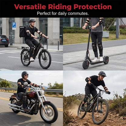 🛡️ LIMITED-TIME 45% OFF! ✨ Motorcycle Knee & Elbow Guard Set – Hard Shell, Articulated, Adjustable 🏍️