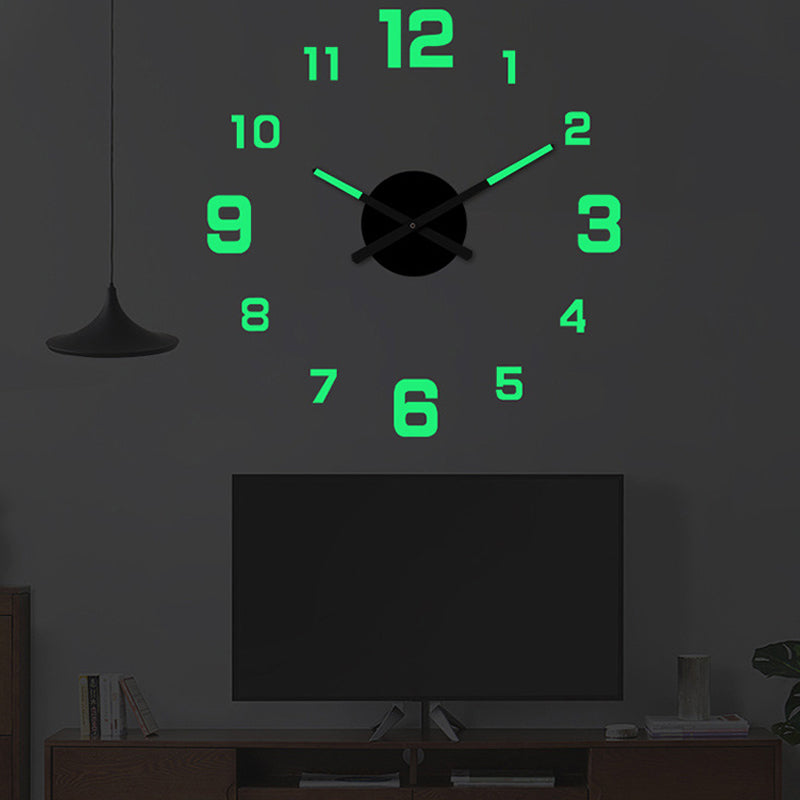 ⏰3D DIY Luminous Acrylic Wall Clock – Modern Decorative Clock Set