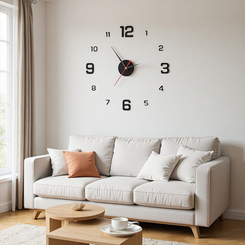 ⏰3D DIY Luminous Acrylic Wall Clock – Modern Decorative Clock Set