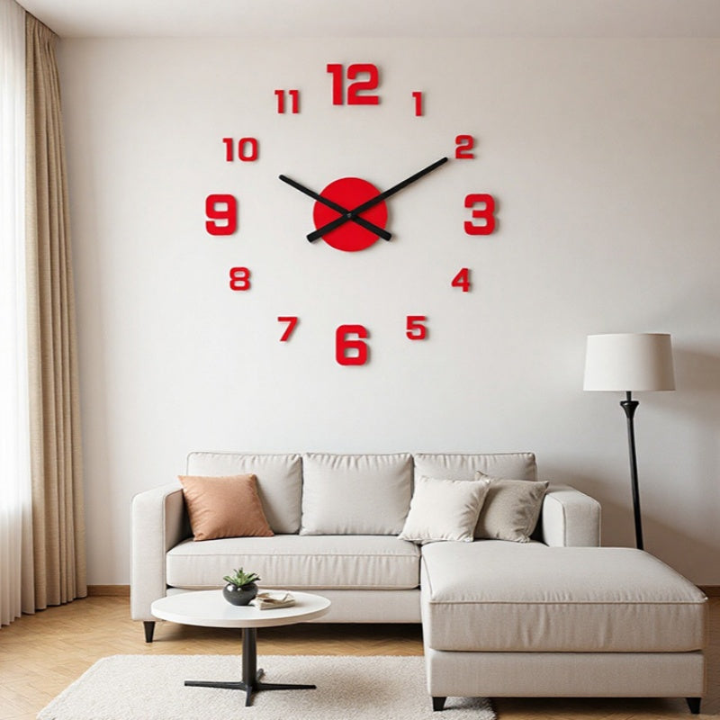 ⏰3D DIY Luminous Acrylic Wall Clock – Modern Decorative Clock Set