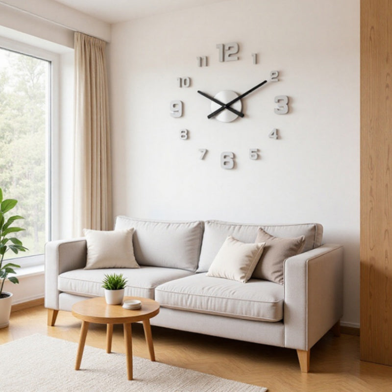 ⏰3D DIY Luminous Acrylic Wall Clock – Modern Decorative Clock Set
