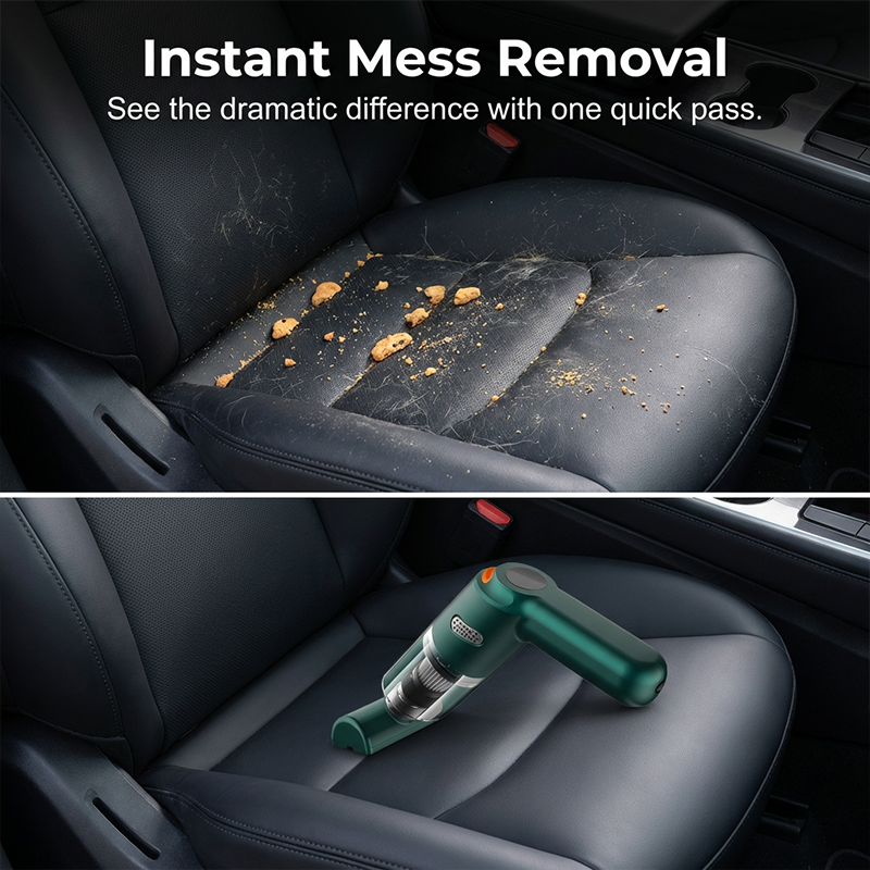 🔥 10,000Pa Powerful Suction — Cordless Car Cleaning Made Easy! 🚗💨