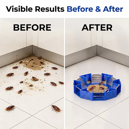 🥳2026 HOT SALE🥳🛡️ 50% OFF! Physical Cockroach Trap – Non‑toxic, six‑door design, no chemicals. Transparent cover for easy monitoring. Safe for homes with kids & pets! 🏠✨