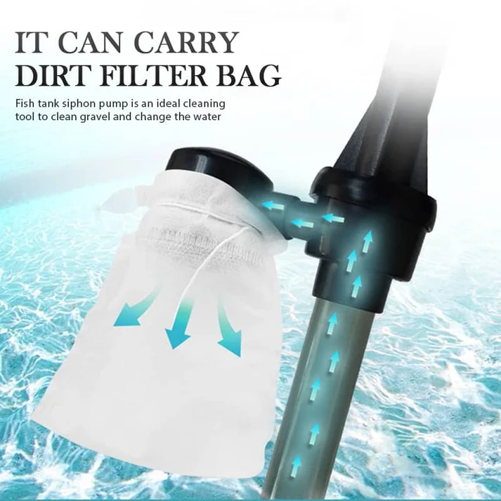 Electric Aquarium Gravel Cleaner—battery-operated, Adjustable Length, And Easy To Use—suitable For All Aquariums