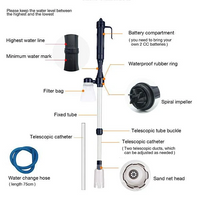 Electric aquarium gravel cleaner
