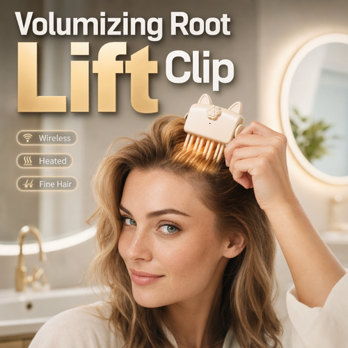 📢49% OFF !! ⏰Wireless Heated Volumizing Root Lift Clip - Salon Crown Volume Styling Tool for Fine Flat Hair