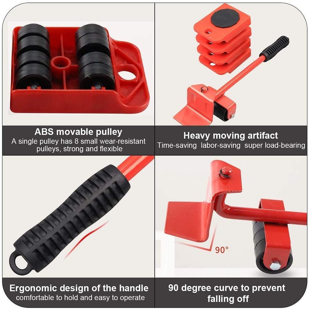 🛋️ Clearance 50% Off ✨ Furniture Moving System — Lift & Slide, 360° Rotation 🏠