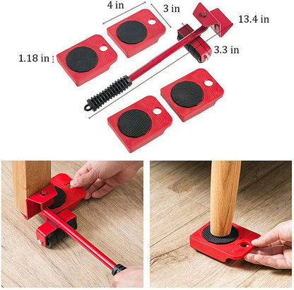 🛋️ Clearance 50% Off ✨ Furniture Moving System — Lift & Slide, 360° Rotation 🏠