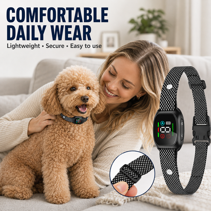 🐕2026 HOT SALE🥳 Anti Bark Collar – Smart anti‑false triggering filters out other barks. IP67 waterproof & USB rechargeable – worry‑free training anywhere! 💦✅