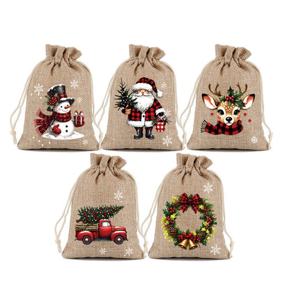 🎄HOT SALE!Christmas Drawstring Gift Bags 🧦🎅