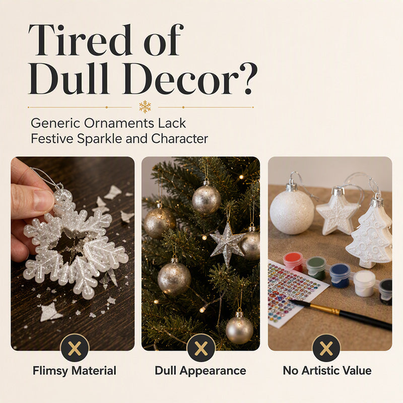 🎄 LIMITED-TIME 50% OFF! ✨ Christmas DIY Painting Hanging Ornaments Set – Pearl Shine, Fun Craft, Festive Decor ✨