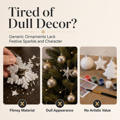 🎄 LIMITED-TIME 50% OFF! ✨ Christmas DIY Painting Hanging Ornaments Set – Pearl Shine, Fun Craft, Festive Decor ✨