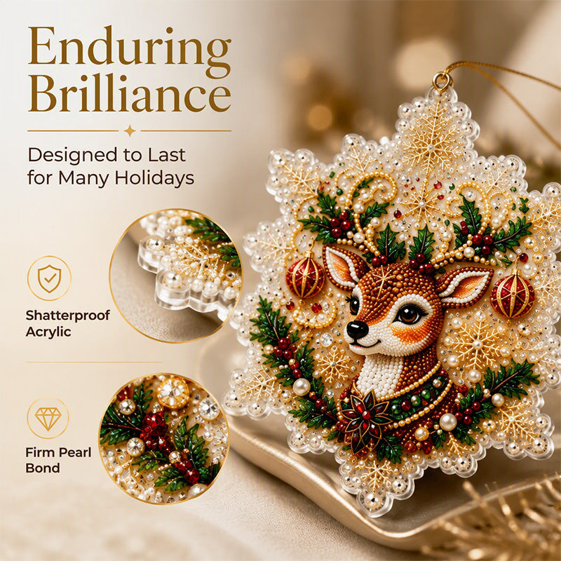 🎄 LIMITED-TIME 50% OFF! ✨ Christmas DIY Painting Hanging Ornaments Set – Pearl Shine, Fun Craft, Festive Decor ✨