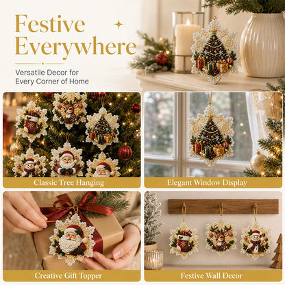 🎄 LIMITED-TIME 50% OFF! ✨ Christmas DIY Painting Hanging Ornaments Set – Pearl Shine, Fun Craft, Festive Decor ✨