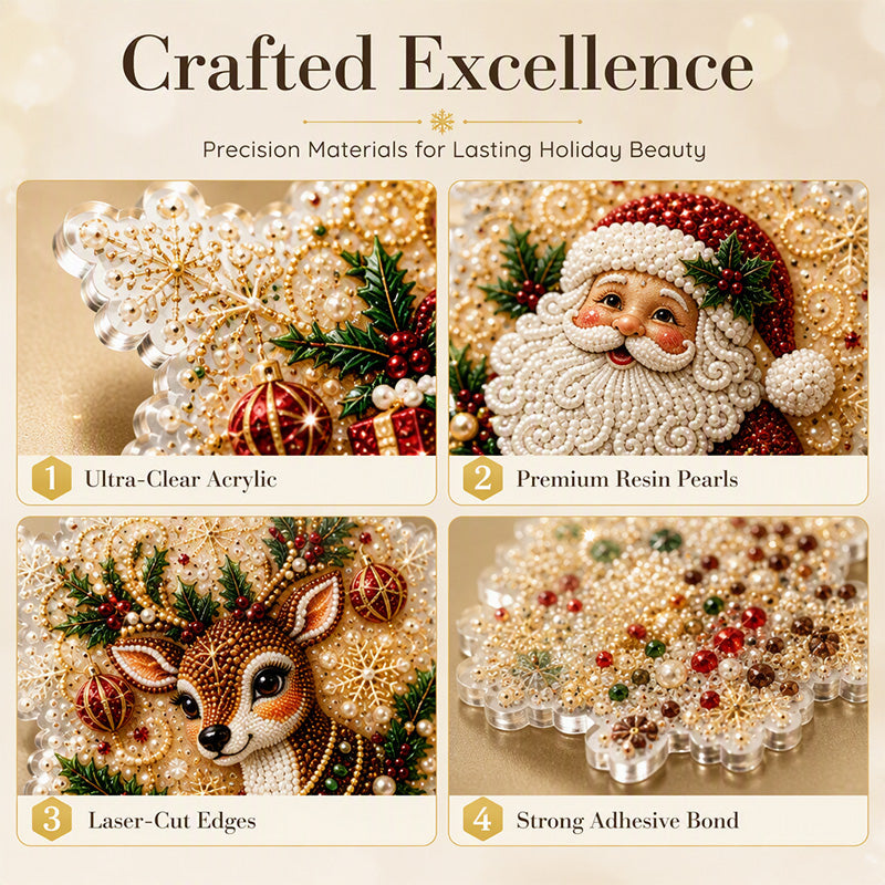 🎄 LIMITED-TIME 50% OFF! ✨ Christmas DIY Painting Hanging Ornaments Set – Pearl Shine, Fun Craft, Festive Decor ✨