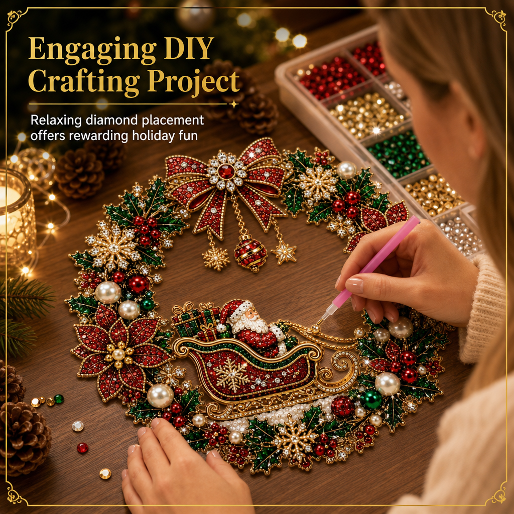 🎄 LIMITED-TIME 50% OFF! 💎 DIY Christmas Diamond Art Kits – Sparkling, Easy Craft, Festive ✨