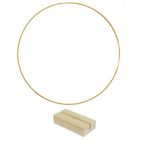 Hoop + Wooden Base + LED String
