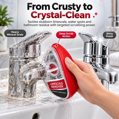 🧽 2-in-1 Bathroom Cleaning Brush | Refillable Scrubber with Built-In Cleaner Dispenser